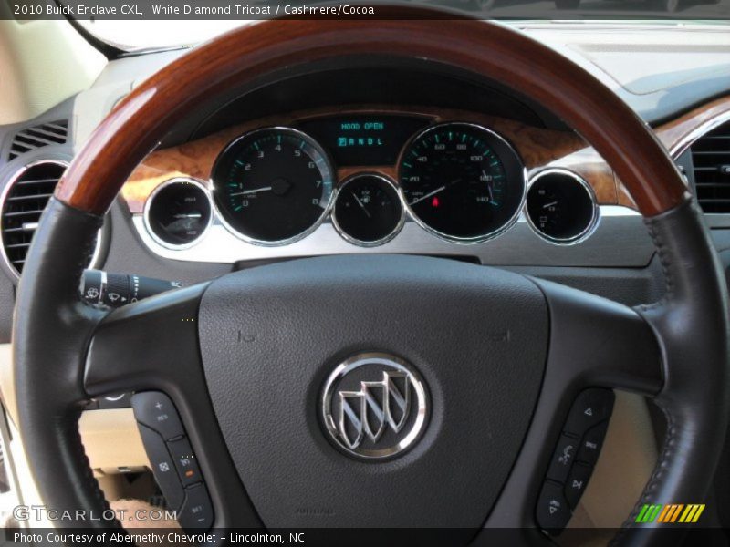 White Diamond Tricoat / Cashmere/Cocoa 2010 Buick Enclave CXL