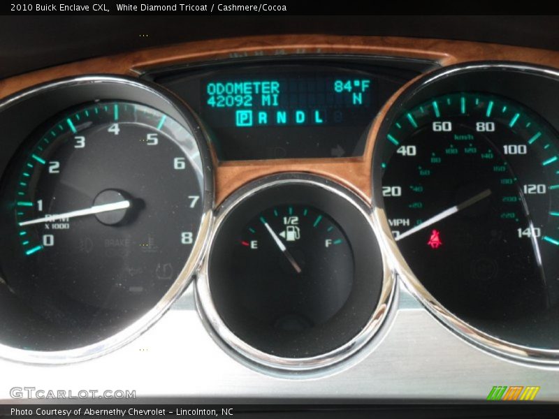White Diamond Tricoat / Cashmere/Cocoa 2010 Buick Enclave CXL