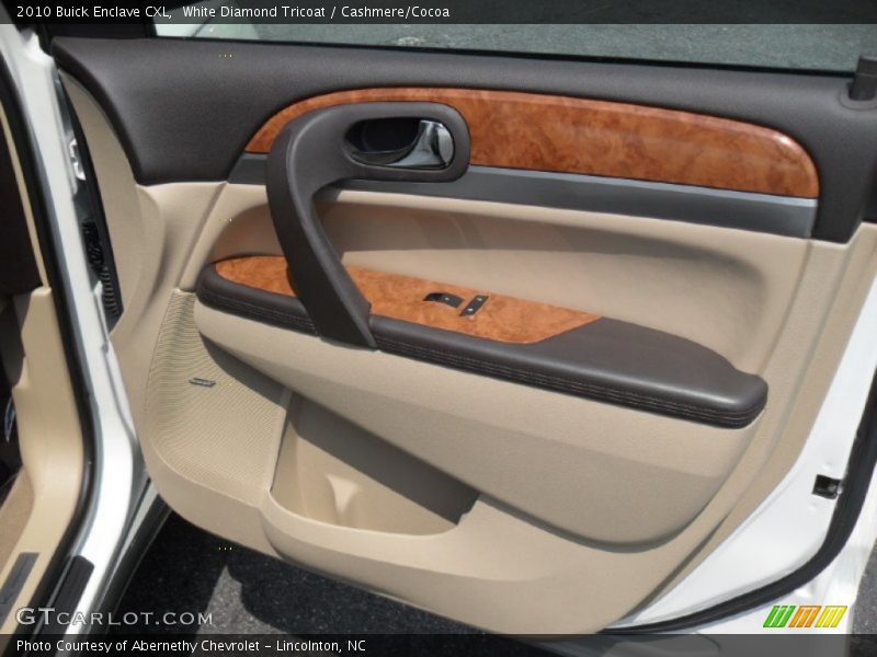 White Diamond Tricoat / Cashmere/Cocoa 2010 Buick Enclave CXL