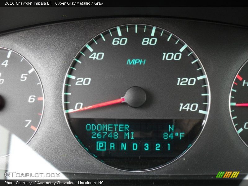 Cyber Gray Metallic / Gray 2010 Chevrolet Impala LT