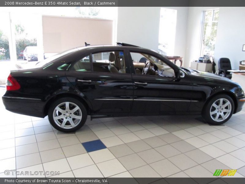 Black / Cashmere 2008 Mercedes-Benz E 350 4Matic Sedan