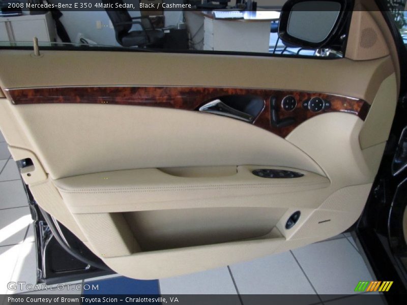 Black / Cashmere 2008 Mercedes-Benz E 350 4Matic Sedan