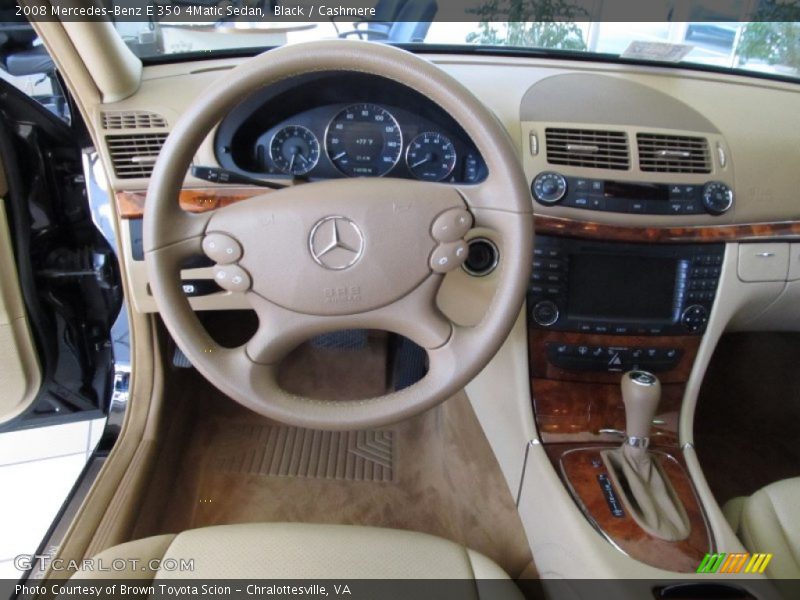 Black / Cashmere 2008 Mercedes-Benz E 350 4Matic Sedan