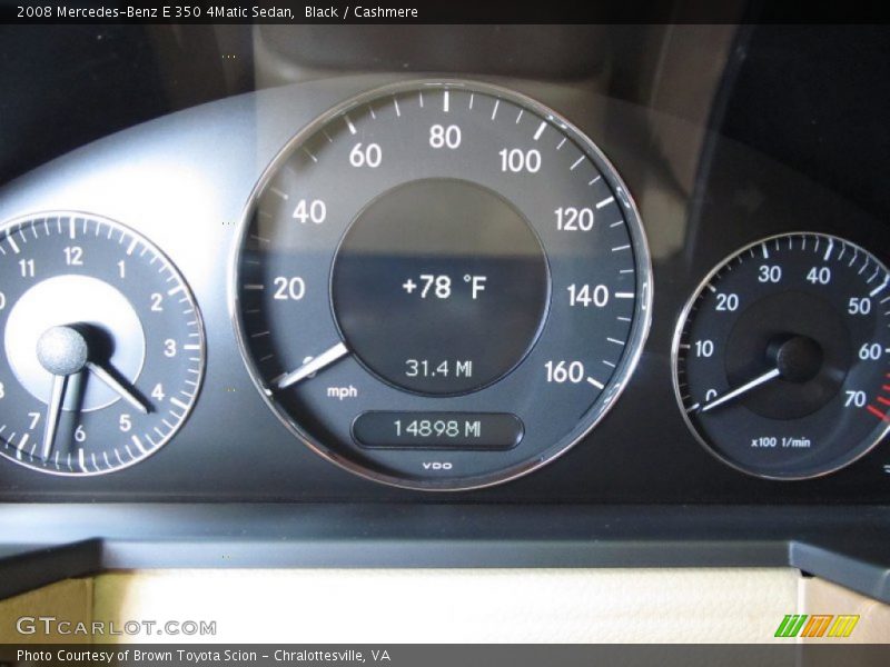 Black / Cashmere 2008 Mercedes-Benz E 350 4Matic Sedan