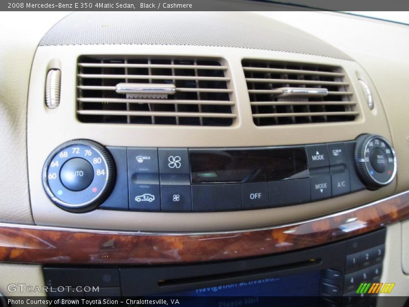 Black / Cashmere 2008 Mercedes-Benz E 350 4Matic Sedan
