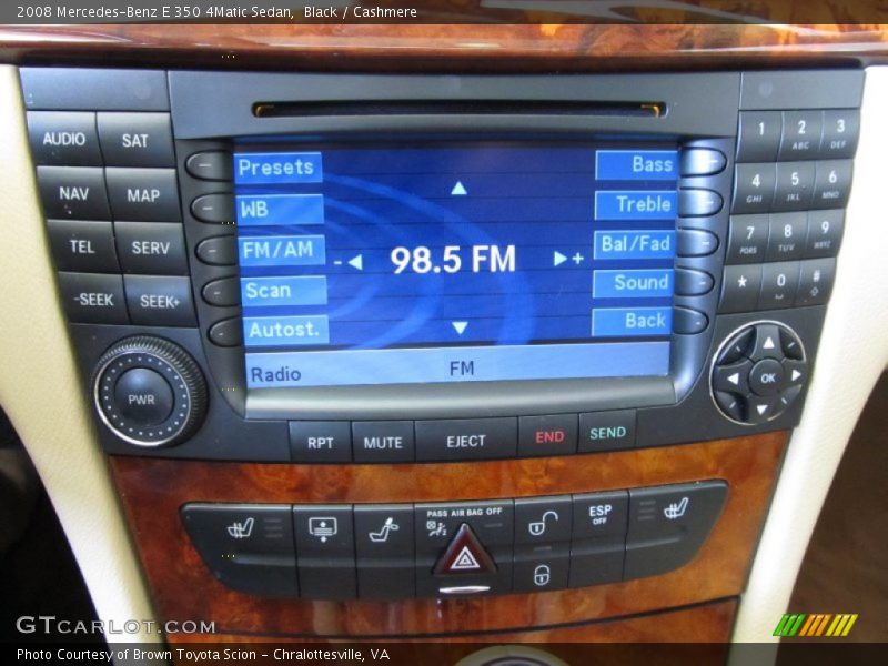 Black / Cashmere 2008 Mercedes-Benz E 350 4Matic Sedan