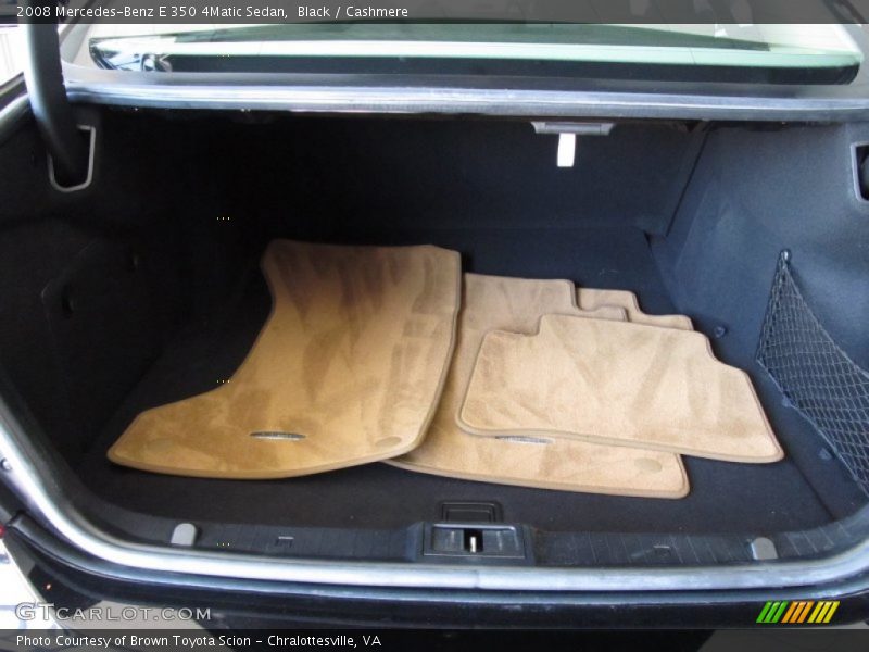 Black / Cashmere 2008 Mercedes-Benz E 350 4Matic Sedan