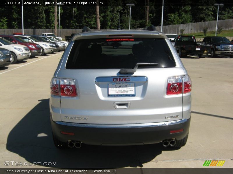 Quicksilver Metallic / Light Titanium 2011 GMC Acadia SL