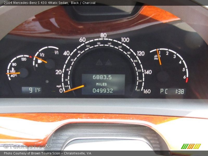 2004 S 430 4Matic Sedan 430 4Matic Sedan Gauges