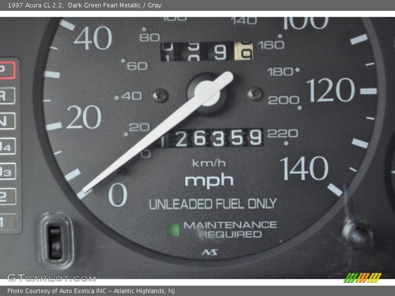 Dark Green Pearl Metallic / Gray 1997 Acura CL 2.2