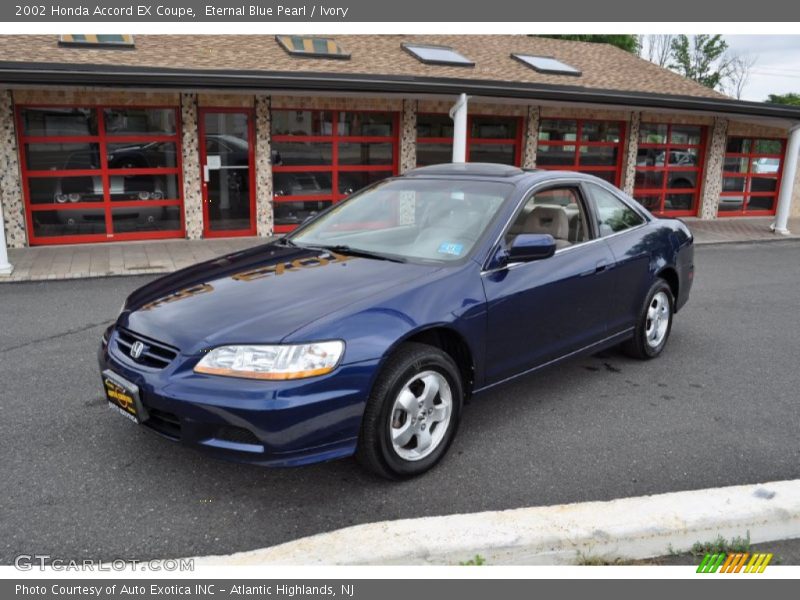 Eternal Blue Pearl / Ivory 2002 Honda Accord EX Coupe