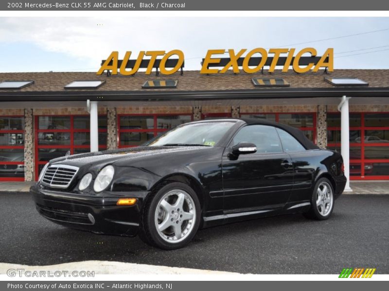 Black / Charcoal 2002 Mercedes-Benz CLK 55 AMG Cabriolet