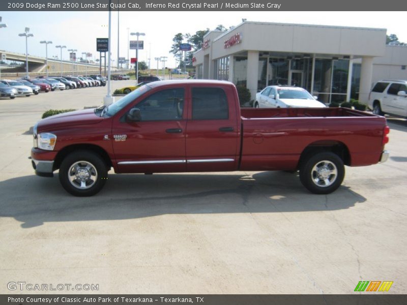Inferno Red Crystal Pearl / Medium Slate Gray 2009 Dodge Ram 2500 Lone Star Quad Cab