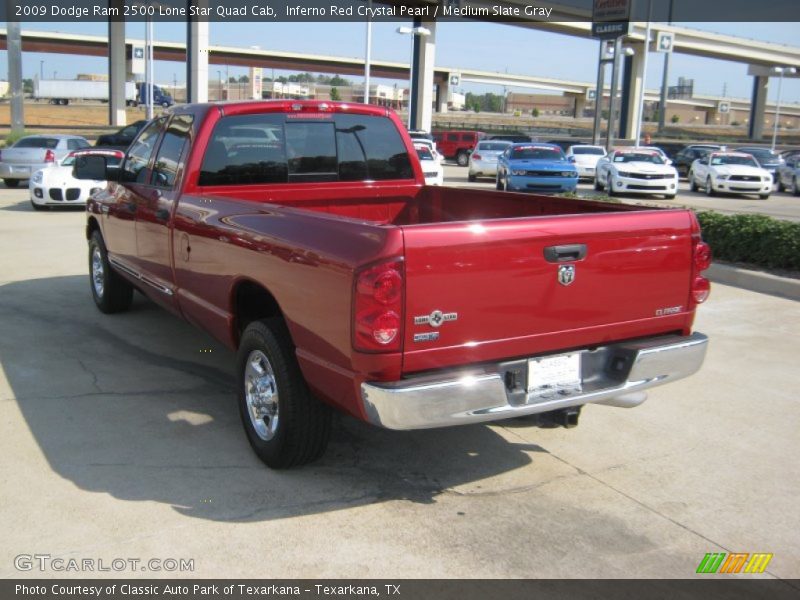 Inferno Red Crystal Pearl / Medium Slate Gray 2009 Dodge Ram 2500 Lone Star Quad Cab