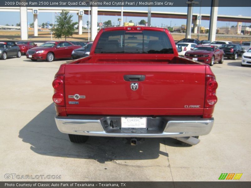 Inferno Red Crystal Pearl / Medium Slate Gray 2009 Dodge Ram 2500 Lone Star Quad Cab