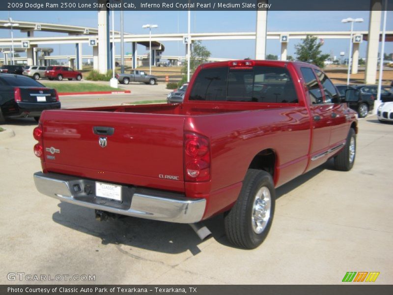 Inferno Red Crystal Pearl / Medium Slate Gray 2009 Dodge Ram 2500 Lone Star Quad Cab