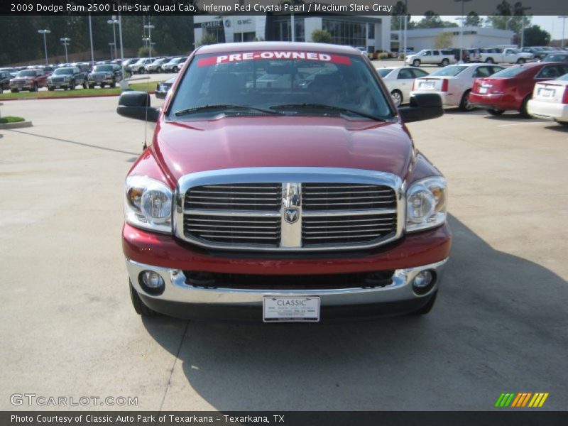 Inferno Red Crystal Pearl / Medium Slate Gray 2009 Dodge Ram 2500 Lone Star Quad Cab