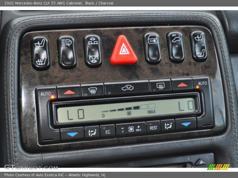 Controls of 2002 CLK 55 AMG Cabriolet