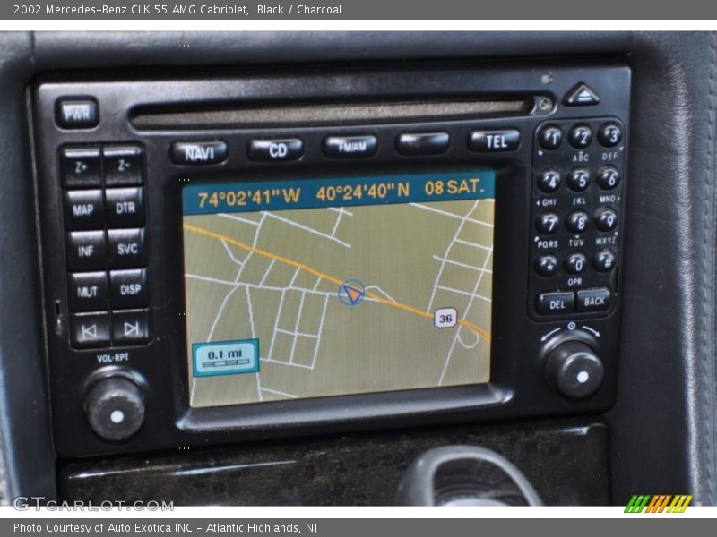 Navigation of 2002 CLK 55 AMG Cabriolet