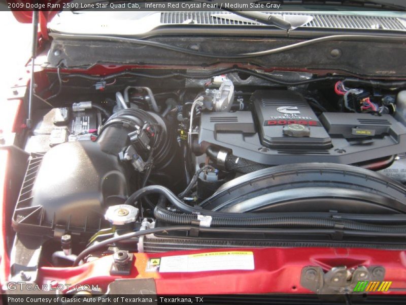  2009 Ram 2500 Lone Star Quad Cab Engine - 6.7 Liter Cummins OHV 24-Valve BLUETEC Turbo-Diesel Inline 6 Cylinder