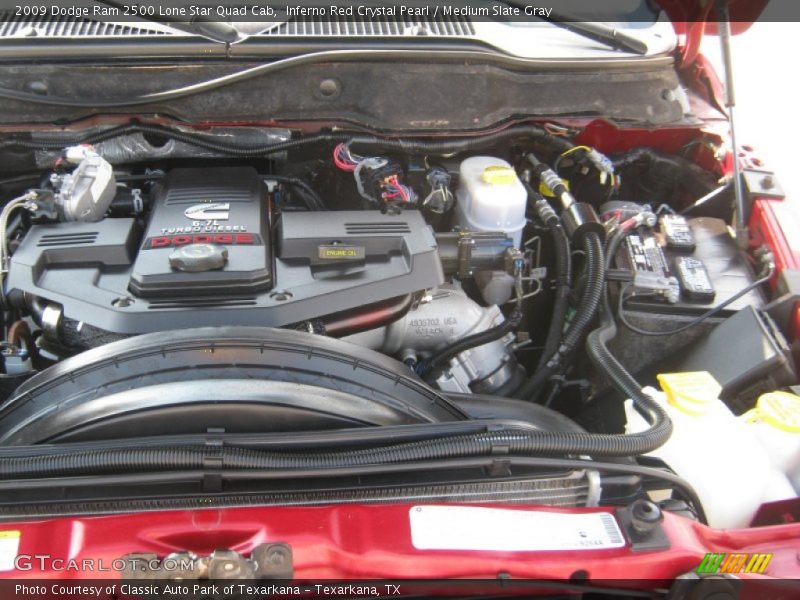  2009 Ram 2500 Lone Star Quad Cab Engine - 6.7 Liter Cummins OHV 24-Valve BLUETEC Turbo-Diesel Inline 6 Cylinder