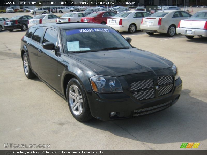 Brilliant Black Crystal Pearl / Dark Slate Gray/Light Graystone 2005 Dodge Magnum R/T