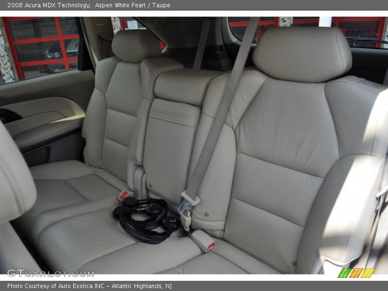 Aspen White Pearl / Taupe 2008 Acura MDX Technology
