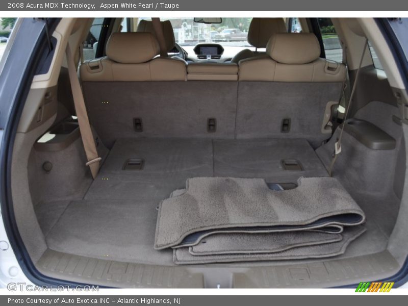 Aspen White Pearl / Taupe 2008 Acura MDX Technology