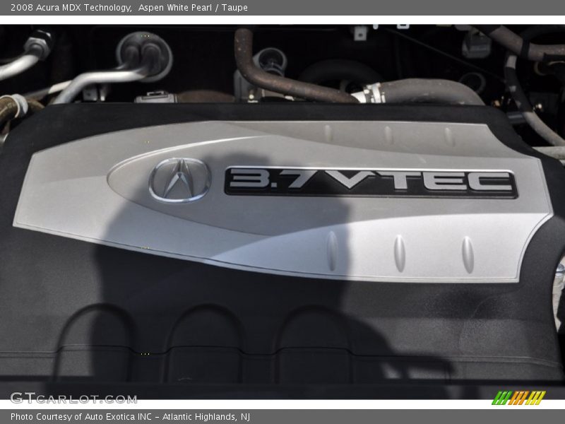 Aspen White Pearl / Taupe 2008 Acura MDX Technology