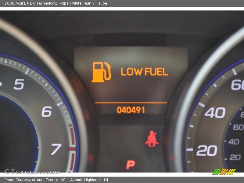 Aspen White Pearl / Taupe 2008 Acura MDX Technology