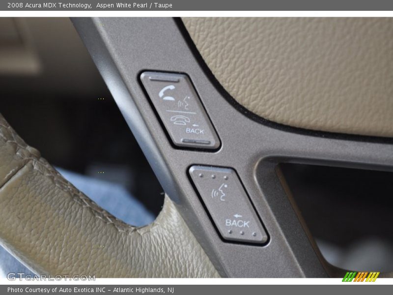 Aspen White Pearl / Taupe 2008 Acura MDX Technology