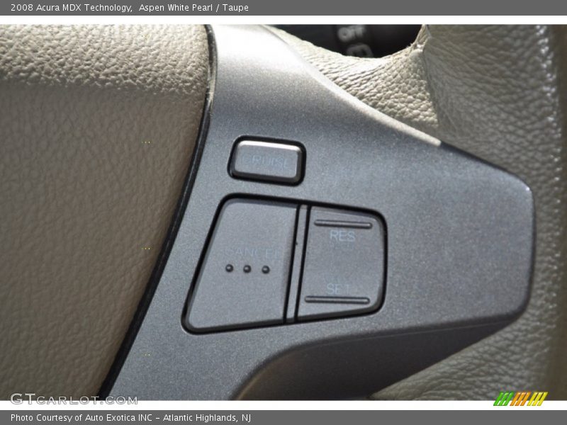 Aspen White Pearl / Taupe 2008 Acura MDX Technology