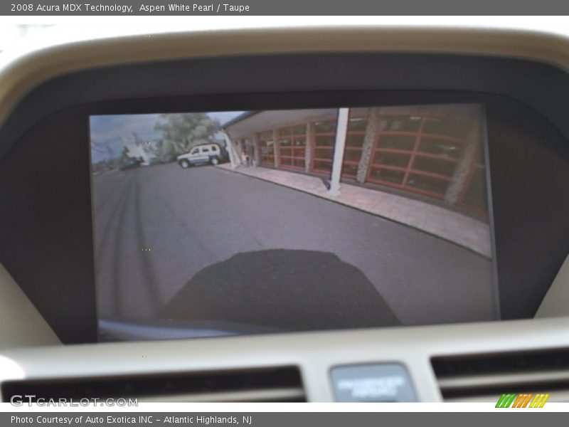 Aspen White Pearl / Taupe 2008 Acura MDX Technology