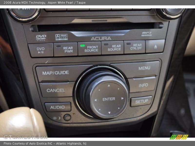 Aspen White Pearl / Taupe 2008 Acura MDX Technology