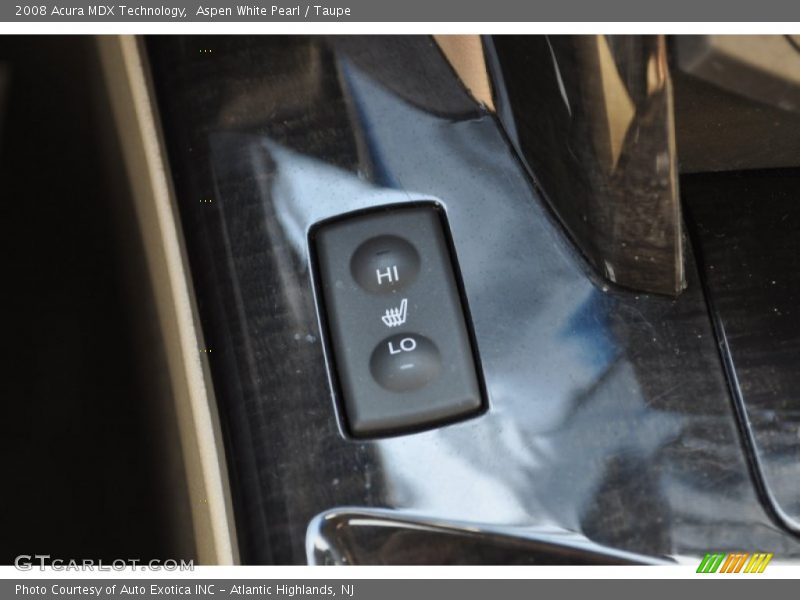 Aspen White Pearl / Taupe 2008 Acura MDX Technology