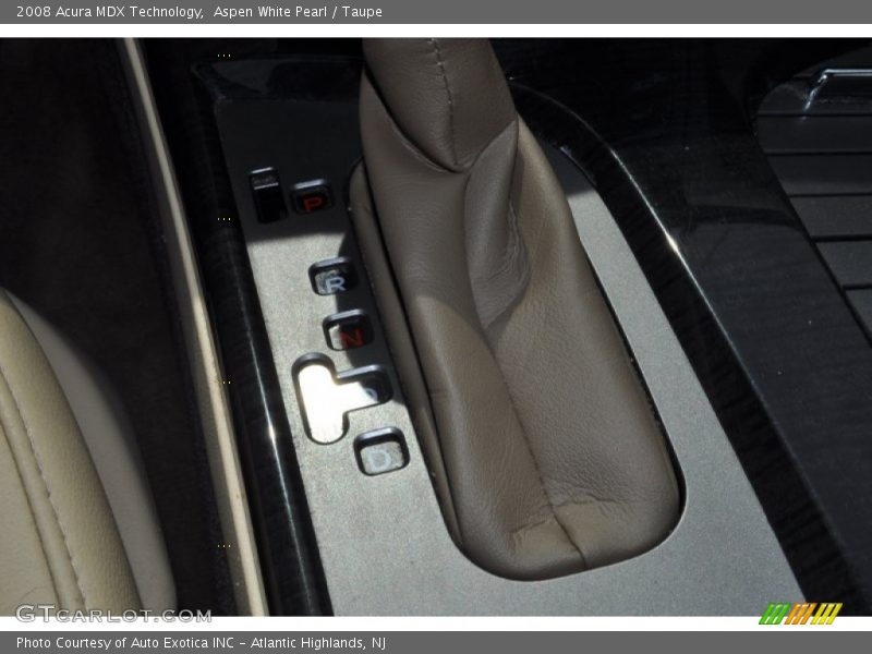Aspen White Pearl / Taupe 2008 Acura MDX Technology
