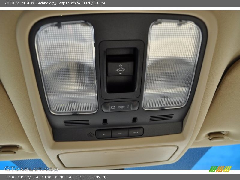 Aspen White Pearl / Taupe 2008 Acura MDX Technology