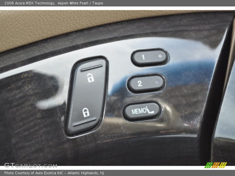 Aspen White Pearl / Taupe 2008 Acura MDX Technology