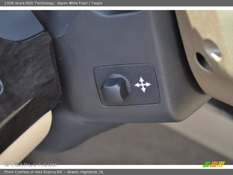 Aspen White Pearl / Taupe 2008 Acura MDX Technology