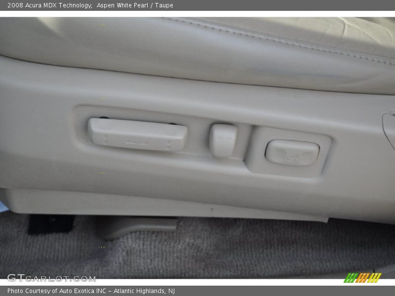 Aspen White Pearl / Taupe 2008 Acura MDX Technology