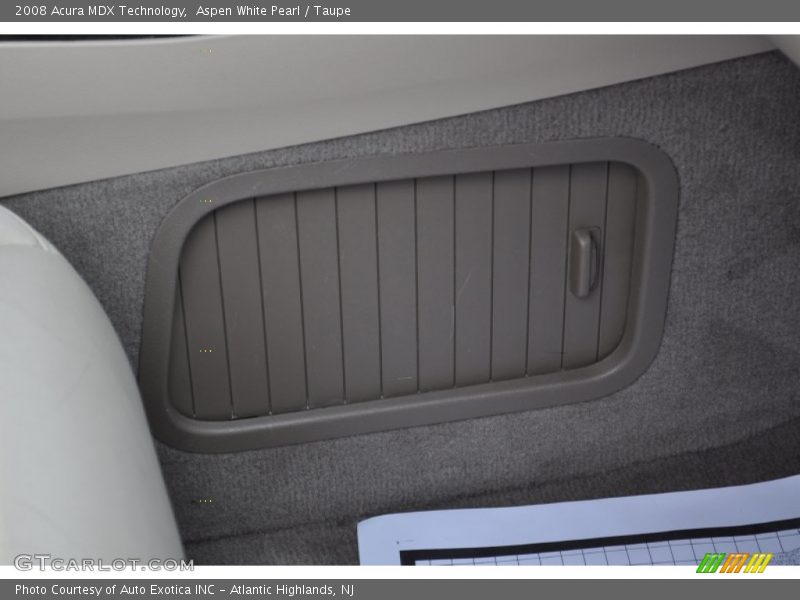Aspen White Pearl / Taupe 2008 Acura MDX Technology