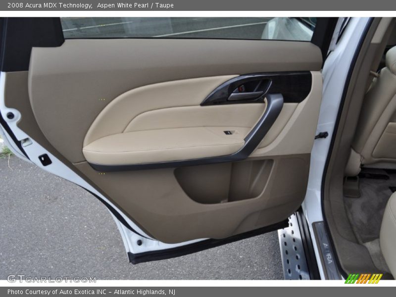 Aspen White Pearl / Taupe 2008 Acura MDX Technology