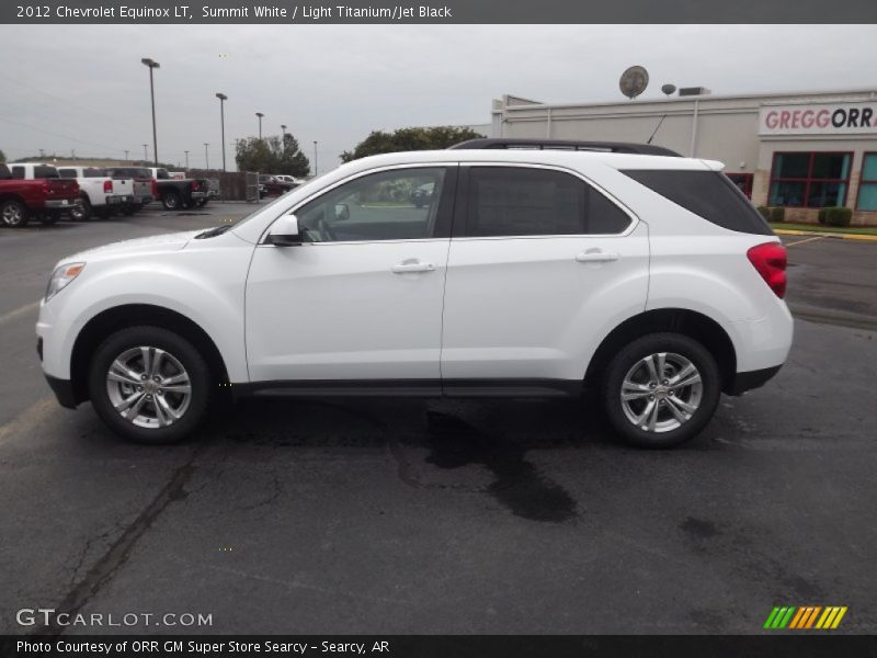 Summit White / Light Titanium/Jet Black 2012 Chevrolet Equinox LT