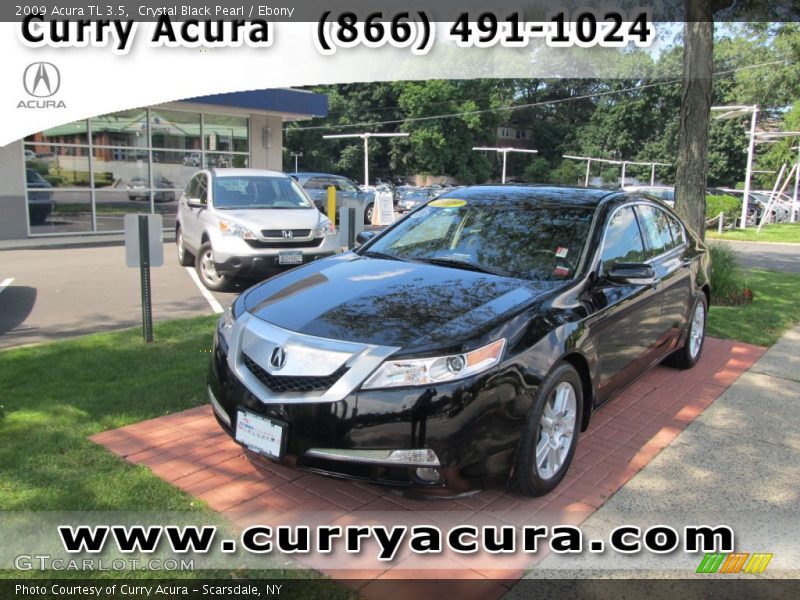 Crystal Black Pearl / Ebony 2009 Acura TL 3.5