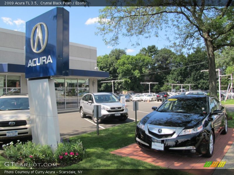 Crystal Black Pearl / Ebony 2009 Acura TL 3.5