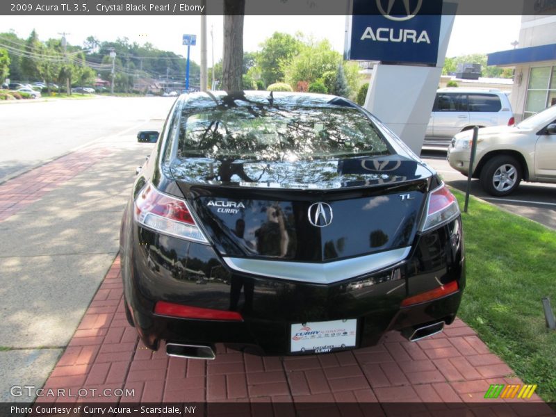 Crystal Black Pearl / Ebony 2009 Acura TL 3.5