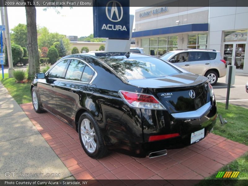 Crystal Black Pearl / Ebony 2009 Acura TL 3.5