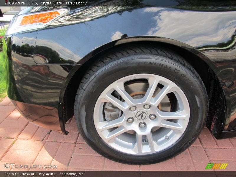 Crystal Black Pearl / Ebony 2009 Acura TL 3.5