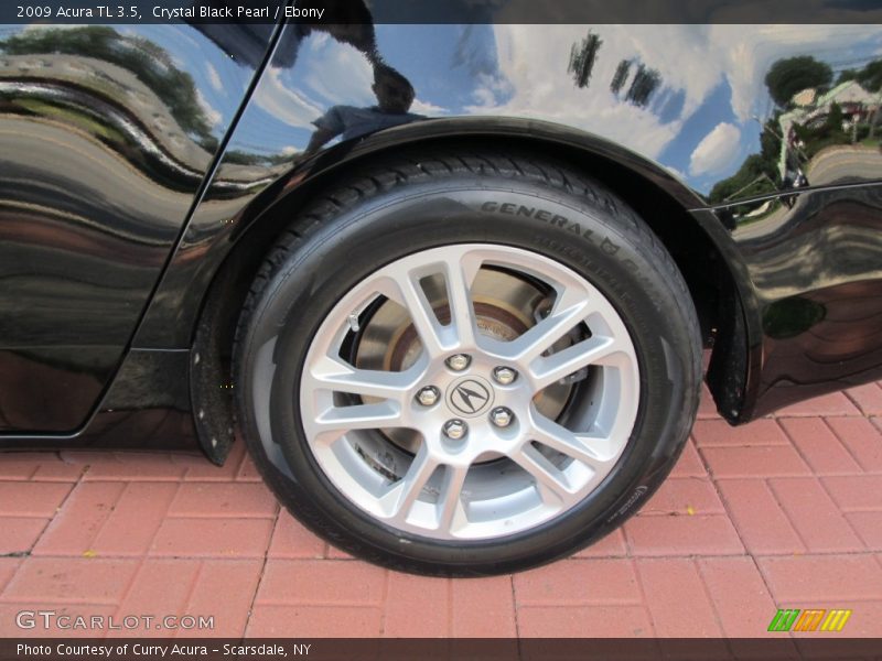 Crystal Black Pearl / Ebony 2009 Acura TL 3.5