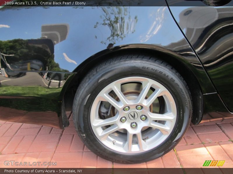 Crystal Black Pearl / Ebony 2009 Acura TL 3.5